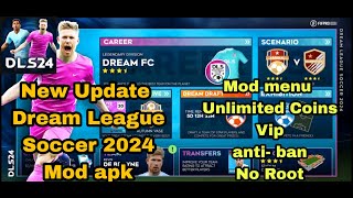 Dream League Soccer 2024 Mod Apk 11070 Gameplay 2024 VIP Unlimited Money  DLS 24 Mod Menu 11070 [upl. by Nilla]