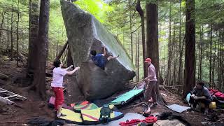 Squamish Bouldering  North Walls  Tims Arete V10 [upl. by Buffy]