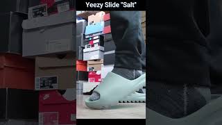 Yeezy Slide quotSaltquot On Feet [upl. by Gipps556]