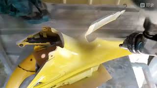 Kawasaki Fury 125 Full Fairings Repaint [upl. by Demodena196]