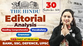 Editorial Analysis  30 September  The Hindu Editorial Today Vocab Reading Grammar  Rupam Maam [upl. by Tneicniv]