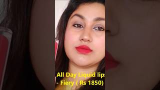 Stila All day liquid lipstick  Fiery stilacosmetics stila fiery liquidlipstick lipstick [upl. by Walkling]