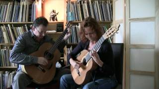 Bach invention 8 2 guitars requinto and baritone [upl. by Kernan]