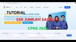 TUTORIAL CEK JUMLAH SAINGAN CPNS 2024 [upl. by Melville615]