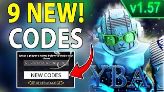 NEW YOUR BIZARRE ADVENTURE CODES 2024 SEPTEMBER  YBA CODES  YBA CODE [upl. by Younglove]