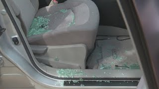 At least 20 cars smashed valuables stolen near Pennybacker Bridge [upl. by Dazhehs989]