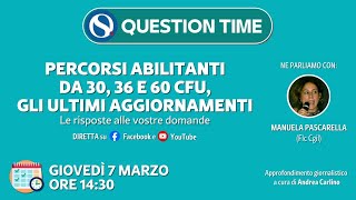 Percorsi abilitanti da 30 36 e 60 CFU gli ultimi aggiornamenti [upl. by Adnat211]