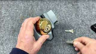 Opening a Schlage deadbolt lock [upl. by Valora]