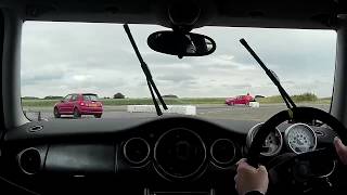 Mini Cooper S Blyton Park Inner Circuit Running out of road andor talent at the end of the session [upl. by Aynot746]