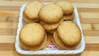 Perfect Eggless Coconut Cookies Recipe  Coconut Cookies  Easy Cookies Recipe  Cookies [upl. by Nhguaved]