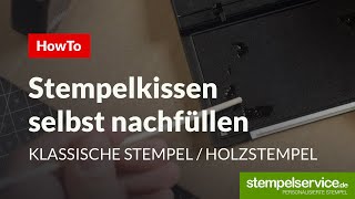 Stempelkissen nachfüllen  So geht´s [upl. by Von]