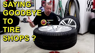 Mount and Balance Tires at Home Manual Tire Changer amp Bubble Balancer [upl. by Jilleen406]