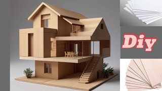 Make a villa with fomex cardboard  DIY [upl. by Pachston]