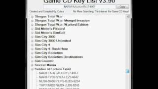 Game CD Key List v390 Reveiw  Download Link HD [upl. by Ahsinut6]