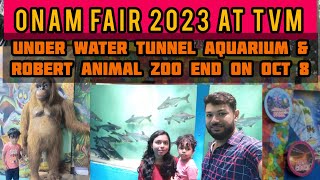 Onam Fair 2023 At TVM  Tunnel Aquarium  Fun World  Near Lulu mall [upl. by Ahsert943]