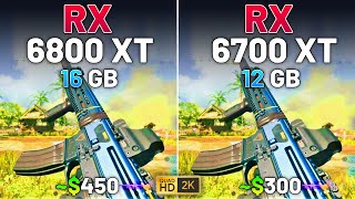 RX 6800 XT vs RX 6700 XT  Test in 12 Games in 2024 [upl. by Standley]