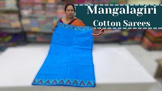 Mangalagiri Cotton Sarees amp Poly Kanchi Cotton Sarees  Wholesale Shop  GSR HANDLOOMS [upl. by Wiburg]