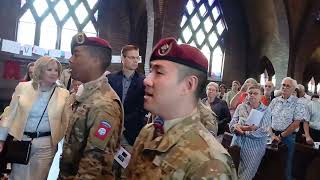 82nd Airborne Division Chorus singing the Longest Day in the St Leonardus Church 0924 [upl. by Orofselet]