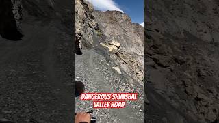 Dangerous Shimshal Valley Road  thinkbeforetravel lehladakh shimshalroad shimshalbeauty manali [upl. by Sirk]