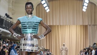 Gaultier by Olivier Rousteing  Haute Couture Fall Winter 20222023  Full Show [upl. by Hannej]