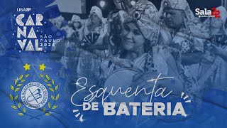 ACADÊMICOS DO TATUAPÉ 4K  ESQUENTA DE BATERIA  CARNAVAL 2024  LIGASP [upl. by Oys]