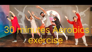 30 minutes NonStop Aerobic Exercise In Telugu Language [upl. by Nwahsat965]