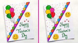 Teachers day card  Easy amp beautiful Teachers day card  Handmade Card for Teachers day  5 Oct Card [upl. by Marigolda]