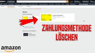 Amazon ZAHLUNGSART löschenentfernen  Tutorial [upl. by Eseneg]