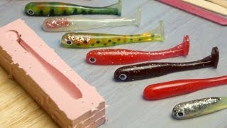 Making Paddle Tail Soft Plastic Fishing Lures [upl. by Ramsdell]