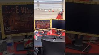 SPOOKY CUBICLE DECOR IDEAS 🤡 cubicaldecor corporatelife halloweendecor [upl. by Newkirk]