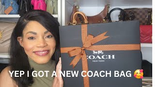 UNBOX THIS NEW COACH BAG WITH ME [upl. by Nylodnewg]