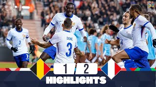 Belgium vs France  12  Highlights  UEFA Nations League 202425  france vs belgium [upl. by Aneret]