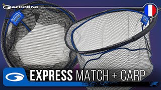 Epuisettes EXPRESS Match et Carp Garbolino [upl. by Backer]