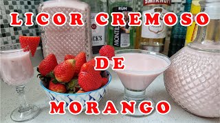 Licor de Morango Cremoso [upl. by Arvell]