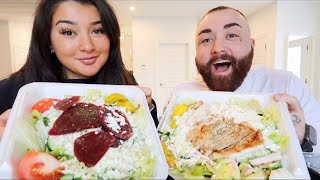 MASSIVE CHICKEN SALAD  Healthy Mukbang [upl. by Eilatam]