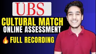 UBS culture match assessment  UBS Software Engineer Test  off campus drive for 2024 batch [upl. by Noella]