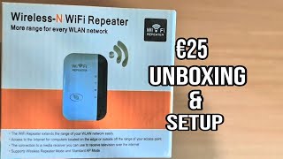 WirlessN WIFI Repeater Unboxing amp Setup [upl. by Dannye566]