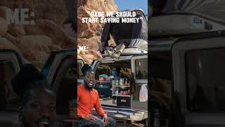 Im saving my sanity not money ¯\ツ¯ vanlife vancooking overland van [upl. by Enrev]