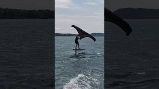 Surfing on Bielersee surfing bielersee bsg travel lake shorts action switzarland schweiz [upl. by Hoon]