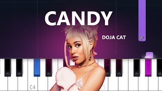 Doja Cat  Candy Piano tutorial [upl. by Inus554]