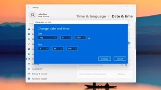 How to Change Date and Time in Windows 11 Tutorial [upl. by Nelrac]