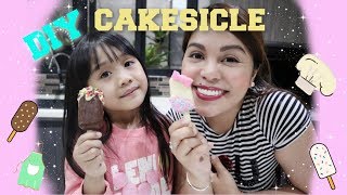 HOW TO MAKE AN EASY UNICORN CAKESICLE [upl. by Keare]