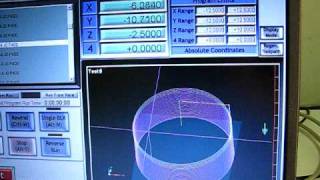 Proxxon mf70 CNC circle test cut [upl. by Maxentia]