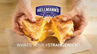 Crispy Grilled Cheese Strangewich Recipe  Hellmanns® [upl. by Aenet495]