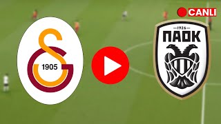 🔴GALATASARAY PAOK AVRUPA LİGİ MAÇI CANLI İZLE EFOOTBALL [upl. by Annaid]