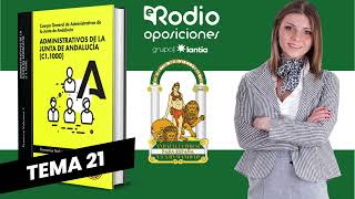 Tema 21  Administrativos de la Junta de Andalucía Volumen 2 [upl. by Weidman]