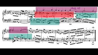 Analysis of DSharp Minor Fugue from The WellTempered Clavier Book I Augmentation Strettos [upl. by Mathias]