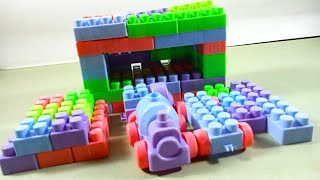 Satisfying DIY Car House Block  Relaxing Toy Voice  Lego Car HouseBlock Building [upl. by Aisak323]