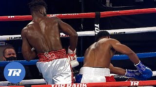 Heavyweight KO That Had Everyone Talking  Ajagba Ends Howard Super Slow Motion  Efe Back Sat ESPN [upl. by Tristan]