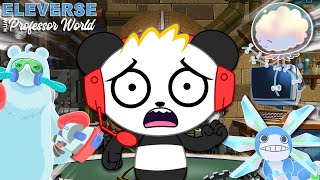 Combo Panda Plays the Find All the Elemon Challenge 🔎 ELEVERSE with Professor World [upl. by Htelimay]